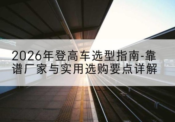 苏尼特右旗登高车厂家推荐-2026年登高车选型指南-靠谱厂家与实用选购要点详解